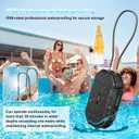 Diyife Portable Safe Box, [Waterproof] Travel Safe Lock Box with Code, 4 Digit Combination Lock Anti-Theft Lock Box with Removable Chain, Portable Lockbox for Beach Outdoor Dorm Hotel Home