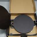 Uno Casa 10 Inch Cast Iron Tortilla Press & Comal Pan Bundle - Non-Stick, Heat-Resistant, Family Size, Gas Stovetop Compatible