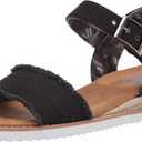 Skechers Women's Desert Kiss-Adobe Princess Sandal (8.5, Black)