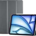 ProCase Smart Case for iPad Air 11-inch M4 (2026, 8th Gen) / M3 (2025) / M2 (2024) & 10.9 Inch iPad Air 5th (2022) & 4th (2020)  Protective Hard Back Cover with Auto Sleep/Wake - Grey