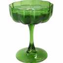 Nature's Mark Stem Glass Candle - Green