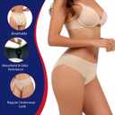 KARSWATT Super Absorbency Incontinence Underwear for Women Mid Rise Overnight Urine Leak Proof Postpartum Panties 3 Pack (Large, 3 Beige)