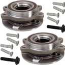 AUQDD 4H0498625A x2 Front Wheel Hub and Bearing Assembly Fit For Au-di 09-15 A4 Q5 S5 /10-14 A5 S4 /12-15 A6 /13-15 RS5 S7 S6 S8# BR930817K 513301 4H0498625 4H0498625B