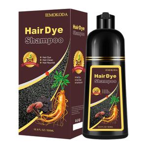Light Brown Hair Dye Shampoo 3 in 1, Long-lasting & Natural Hair Color Shampoo, Herbal Ingredients Natural Shampoo Hair Dye Effect in Minutes, Gifts for Men Women 500ml