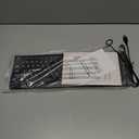 SABLUTE Large Print Backlit Keyboard, Wired USB Lighted Computer Keyboards with 7-Color & 4 Modes Backlit, Oversize Letters Keys Easy to See and Type, Keyboard Compatible for PC, Laptop (Black)