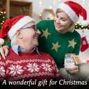 NewEleven Dad Gift, Christmas Gifts For Dad From Daughter, Son - New Dad Birthday Gift, Bible Verse Jar For Father - Decorative Glass Inspirational Scripture Jar with 92 Bible Verses