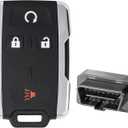 Vurkcy Key Fob Replacement for 2014-2020 Chevrolet Silverado & GMC Sierra/ 15-21 Chevy Colorado &GMC Canyon Car Keyless Entry Remote Control, M3N-32337100, 4 Btn