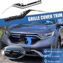Front Central Grille Cover Trim for Honda CRV 2020 2021 2022