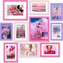 TWING Collage Picture Frames Wall Decor 10 Pack, Gallery Wall Color Picture Frame Set for Wall or Tabletop Display, Multi Sizes with Two 8x10, Five 5x7, and Three 4x6 Photo Frames