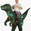 Inflatable Dinosaur Costume Adult – Funny Christmas Gift for Adults, Blow Up Riding Dino Outfit for Party & Cosplay