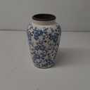 Vintage Blue and White Vase Porcelain Flower Vase Ceramic for Home Decor Rustic 9.7" H (Large)