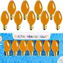 4 x The Dreidel Company Hanukah Electric Menorah Replacement Bulbs, Orange (9-Pack)