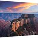 Mountain Wall Art Grand Canyon National Park Poster Nature Sunset Arizona Landscape Wall Decor Western Desert Scenery Painting Southwest Artwork for Living Room Bedroom Office Home Decoration 16x24"