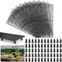 10pcs Plastic Egg Crate Grip Bottom Fish Tank Isolation Board Egg Crate Tray Panel Fish Tank Divider 60pcs Aquarium Board Support Kits