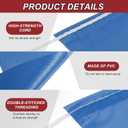 MECCANIXITY 102Ft Pennant Banner Flags, 7"x10" Flagging Banner Warning Flags 500lbs Rated Marking Flags for Traffic Barrier Line Construction Site (Blue, 45 Flags)