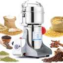 Electric Grain Mill Grinder 800g High-speed Grain Spice Herb 1800W Dry Grinding Machine 304 Stainless Steel Superfine powder High-speed Grain Mill 36000r/min for Kitchen Home and Commercial