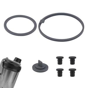 7 Pcs Gasket Replacement for VOLTRX Electric Protein Blender Shaker Bottle 24 oz, with 4 Pcs Anti-Slip Stopper, Silicone Seal Ring Leak-Proof Gasket Part Accessories for Spout Lid Top Cover Cap 10 Pack