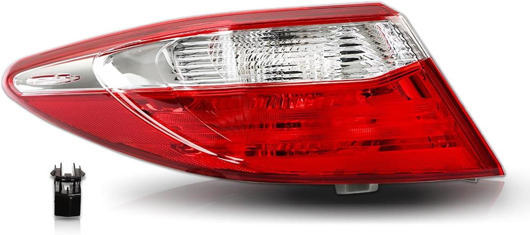 labwork 1-Pack Left Driver Side Tail Light Replacement for 2015 2016 2017 Toyota Camry Outer Rear Brake Lamp Assembly TO2804121 8156006640