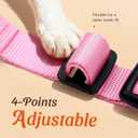 Dooradar Cat Harness and Leash Set, Escape Proof Safe Adjustable Kitten Vest Harnesses for Walking, Easy Control Soft Breathable Mesh Jacket with Reflective Strips for Cats (Pink, M)
