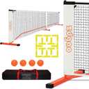 Zdgao Pickleball Set with Net for Driveway, 22 FT Regulation Size Pickle Ball Net Set with Pickleballs, Court Markers and Carry Bag, Steady Metal Frame for Outdoor, Indoor Court