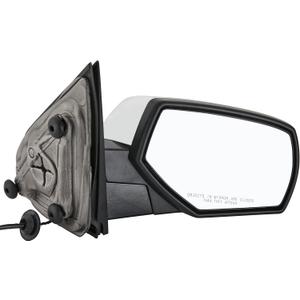 Side View Mirror Replacement Fit for 2014-2017 for Chevy Silverado 1500 for GMC Sierra 1500 Black Power Adjustment Heated Manual Folding Door Passenger Side Mirror Chrome Cover