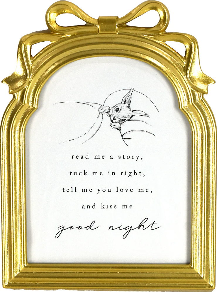 Gold Bow & Arch Framed Art  10x13 in