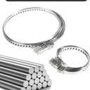 3 x Zlirfy CV Boot Clamps,CV Joint Boot Crimp Clamp Kit,5pcs Small and 5pcs Large,Car Accessories Adjustable Stainless Steel Drive Shaft CV Boot Clamp,Fits for Steering Gear Gaiters