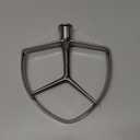 Stainless Steel Flat Beater for KitchenAid 7QT Bowl-Lift Stand Mixers, Food Grade Replacement Attachment, Dishwasher Safe