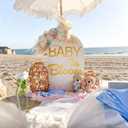 2 x Baby in Bloom Decal Gold Vinyl for Banner, Party Baby Shower Decorations for Wall or Backdrop, Gender Reveal or Neutral Theme Banner for Girl or Boy