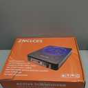 Znclces 2025 Upgraded 10" 1200W Slim Under Seat Powered Car Subwoofer, Car/Truck Sub Built in Amplifier for Outstanding Heat Dissipation, Powerful bass and Blue LED (Blue Light)