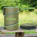 2-Pack 30 Gallon Collapsible Pop-Up Trash Can for Camping, RV - Waste Yard Bag for Gardening Lawn/Leaf - 30 Gallon Each Bag, Green