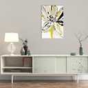 Yellow Flower Wall Art Yellow and Gray Wall Decor Modern Abstract Canvas Painting Prints Pictures Artwork Home Decor For Kitchen Living Room Dining Room J199