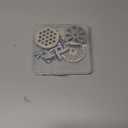 Mudder 9 Pieces Meat Grinder Blades Plate Discs Stainless Steel Food Knife Cutter Meat Grinder Replacement Parts for Size 5 Stand Mixer Accessories