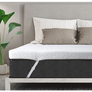 VALUXE 4 Inch Gel Memory Foam Mattress Topper Queen Size High Density Cooling Pad Pressure Relief Bed Topper (with Removable & Washable Bamboo Cover)