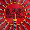 Jack Link's Beef Sticks, Teriyaki - Protein Snack, Meat Stick with 5g of Protein, Beef Jerky Snack Sticks Made with 100% Meat, Keto Friendly, Individually Wrapped - 0.92 Oz. (20 Count) (EXP 10/02/26)