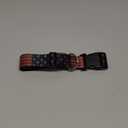 Buckle-Down Plastic Clip Collar - Vintage US Flag Stretch - 1.5" Wide - Fits 18-32" Neck - Large