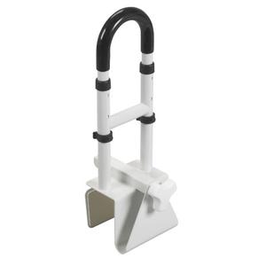 Drive Medical Steel Clamp on Tub Rail, White, 14" x 17"