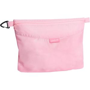 Pack All Water-resistant Material Zipper Pouch, Mesh Zipper Bags for Storage, Travel, Office (Pink, Large)