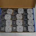 Ansible 24 Pcs Chair Leg Floor Protectors Square, Silicone Felt Furniture Leg Pads Caps Covers for Hardwood Floors (Fit:1-1/16" to 1-5/8") (Clear)