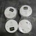 2 in 1 CO & Smoke Alarm,Carbon Monoxide Detectors, with Battery, Smoke Detector,85dB in Alarm,for Home and Kitchen,LCD Screen,Easy to Install 4 packs