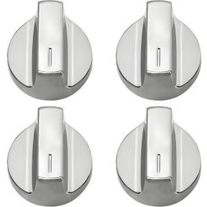 W11517331 W11117415 Stove Knobs Compatible with Whirlpool Gas Range Stove Knob WEC310S0LS1, WEE515S0LZ1, WEC310S0LS2, WEE745H0FS1, WEE745H0FS0, Replacement W10850027-4 Pack