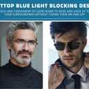 Blue Light Blocking Aviator Reading Glasses Men Cool Lightweight Metal Computer Readers Sunglasses Spring Hinge 3 Pack