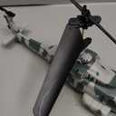 RC Helicopter, LM19-E 2.4GHz Remote Control Helicopter with 10 Launchable Missiles, LED Light, Altitude Hold, One-Key Take Off, Indoor Friendly, Army Toys for Birthday(2 Batteries)