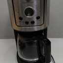 Amazon Basics Programmable Coffeemaker with Carafe and Reusable Filter, Stainless Steel, 12 Cups, Black