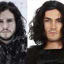 ALLAURA  Jon Snow Wig Northern Snow King Wig + Shield Jon Snow Pin  Bruno Short Black Curly Cosplay Wigs For Men Halloween Cosplay Halloween Costume