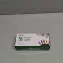 PREXTEX 50 Ct. Multi-Color Christmas Tree Lights with Green Wire - 10 Ft String Lights for Indoor and Outdoor Use - Multicolor Incandescent Christmas Tree Decoration with End-to-End Connectors