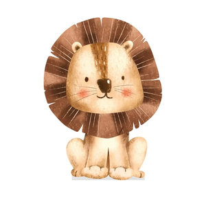 Watercolor Animal Cardboard Cutout, Stand Up, Standup - Lion
