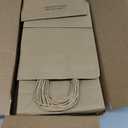 RACETOP 50Pcs 8x4.5x10.8 Inch Brown Gift Bags with Handles, Paper Gift Bags Bulk, Kraft Paper Bags for Craft, Retail, Shopping, Favor