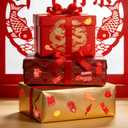 27 Sheets Chinese New Year Stickers Lunar New Year Stickers Year of The Horse 2026 Self Adhesive Stickers Spring Festival Decals Stickers for Happy Chinese New Year Decorations Party Supplies