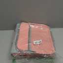 Ndsox Zipper Binder 3 Ring with Handle, 2 Inch O-Ring Document Organizer Middle School Binder with Zipper for Students, 5-Tab Expanding File Folder & 2 Mesh Pouches, DIY Clear Front Pocket, Pink